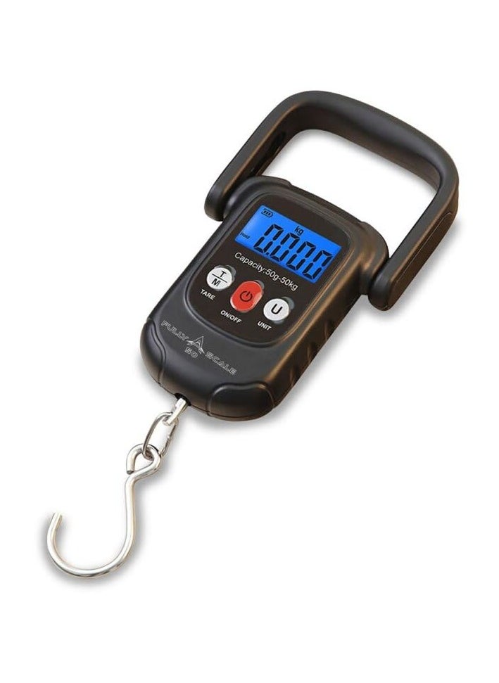 Digital luggage scale, portable electronic scale for luggage and all purposes, capacity up to 50 kg