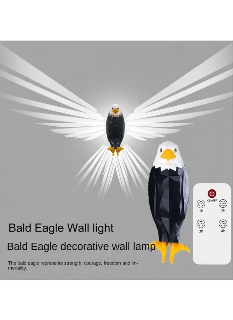 Eagle Light Decorative Lamp – Kids Night Light, LED Wall Light with Remote Control, Magnetic Wall Mounted, USB Rechargeable & Battery Powered, Removable Mood Light for Bedroom, Living Room, Office, Hallway