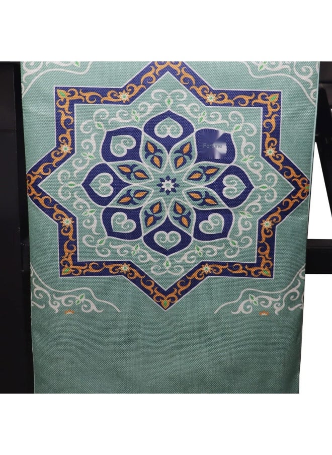 Eid Mubarak Table Runner Linen Table Runner 13x70 inches, Star Moon Table Runner, Ramadan Decoration Home Dinning Room Decoration