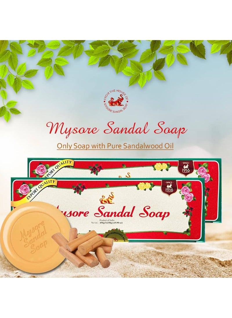 Sandalwood Oil Sandal Soap Beige 150grams (Pack of 6)
