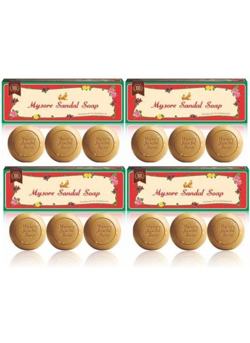 Sandalwood Oil Sandal Soap Beige 150grams (Pack of 12)