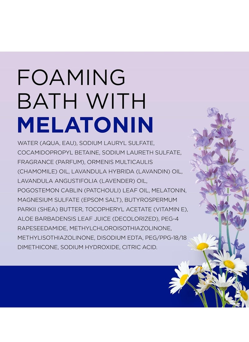 Foaming Bath With Pure Epsom Salt Sleep Bath With Melatonin and Essential Oils 34 FL OZ