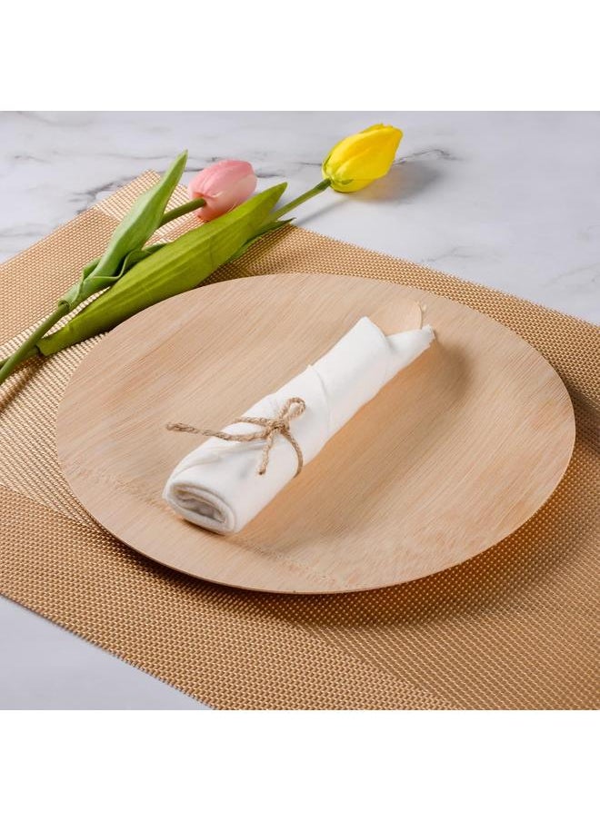 Pre rolled Bamboo Cutlery Set, 30pack Wrapped Bamboo Utensils/Disposable Silverware/Compostable Utensils (30 Forks, 30 Spoons, 30 Knives, 30 Napkins) Party supplies,Picnic, Wedding(30)