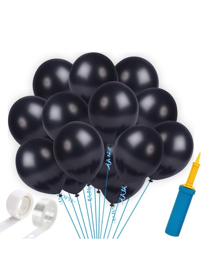 Party Propz Black Balloons -103Pcs For Happy Birthday Balloon Decoration Boys, men, Husband/Balloon Garland Kit/Metallic Helium Ballons/Ballon Items For Décor