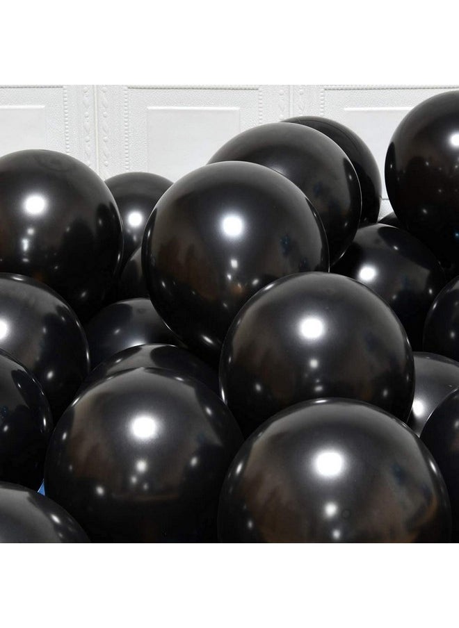 Party Propz Black Balloons -103Pcs For Happy Birthday Balloon Decoration Boys, men, Husband/Balloon Garland Kit/Metallic Helium Ballons/Ballon Items For Décor