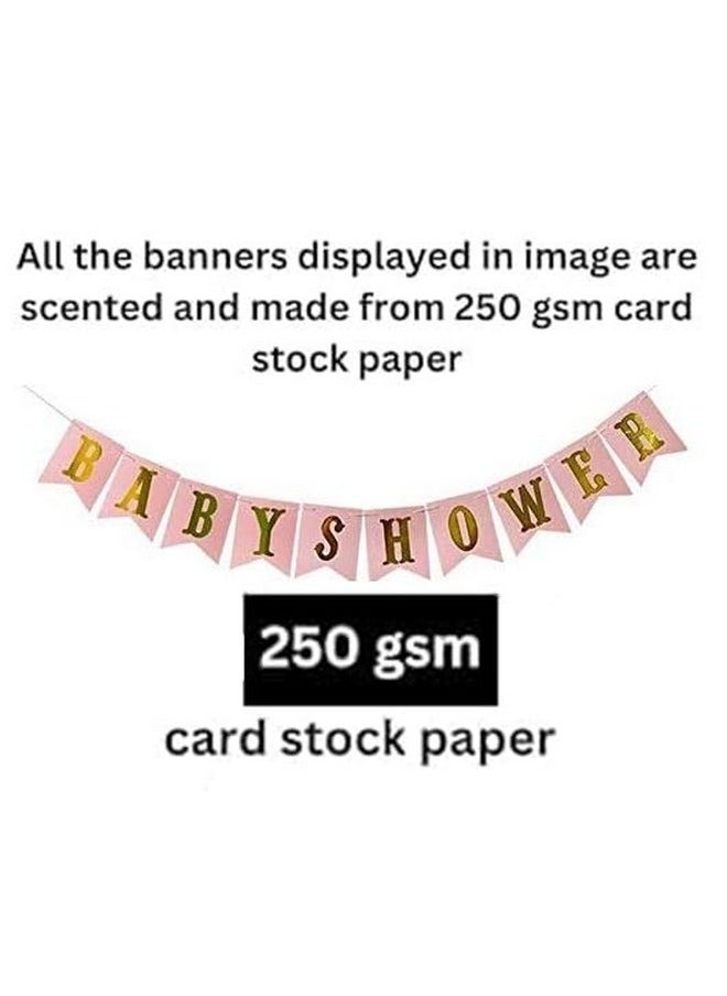HK balloons Baby Shower Balloons Decorations Material Combo Set-57PcS , White pink Gold