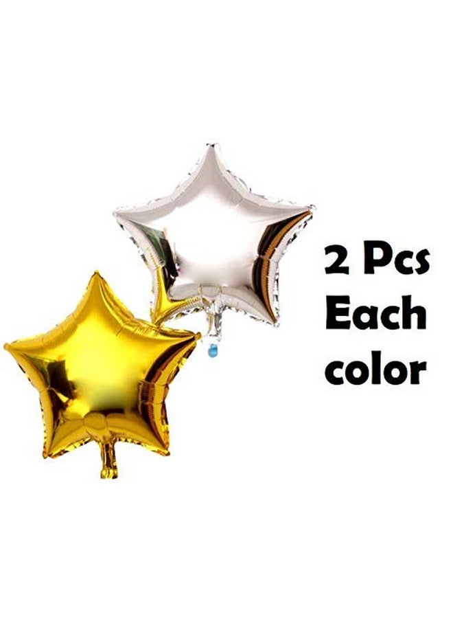 HK balloons Baby Shower Balloons Decorations Material Combo Set-57PcS , White pink Gold