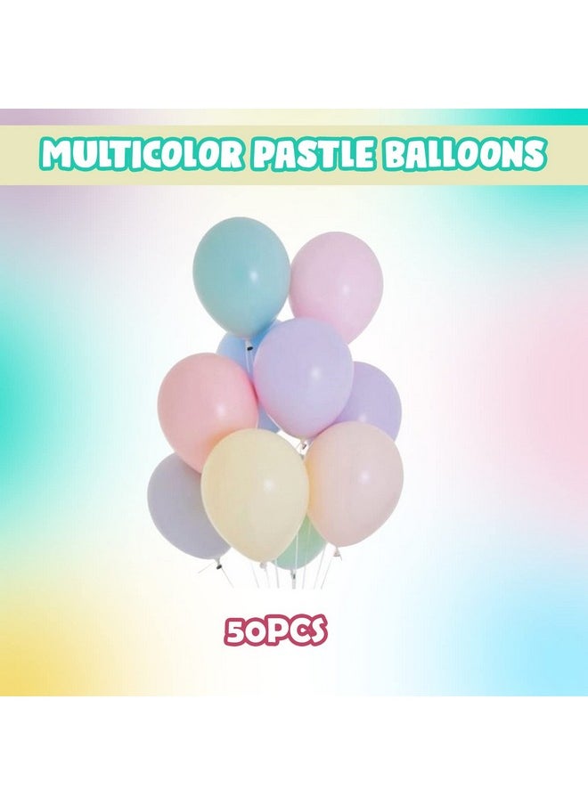 Party Propz Pastel Balloons for Birthday Decoration - 50Pcs Balloons for Decoration(Metal)