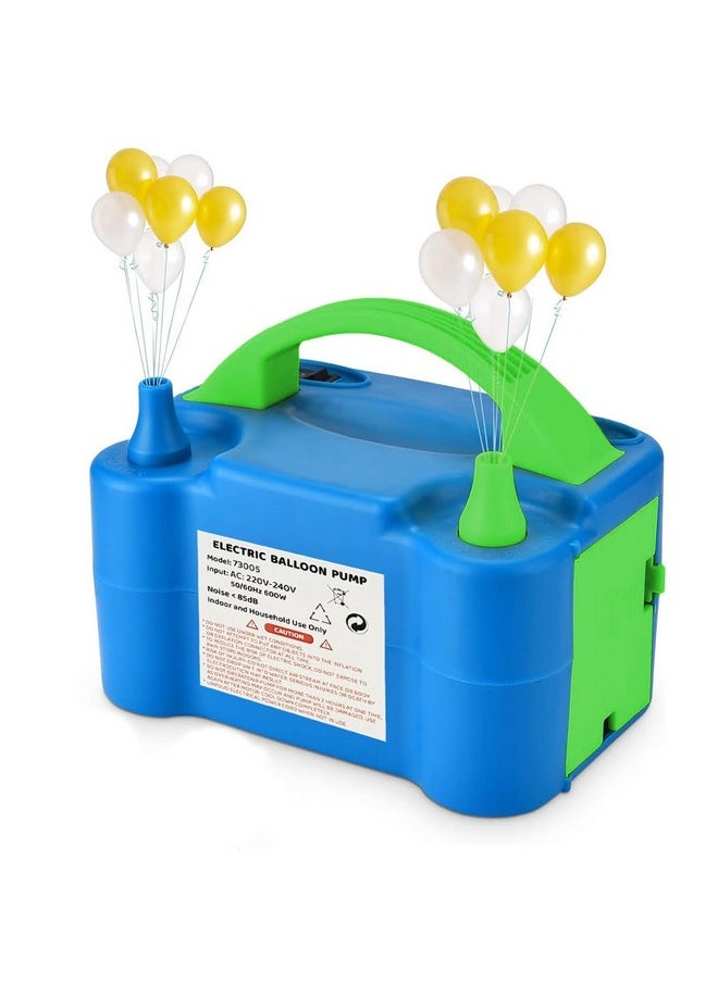 Party Hour Electric Balloon Pump Machine | High Power Electric Air Pump for Balloons Filling Balloon Blower Inflator Pump - Blue