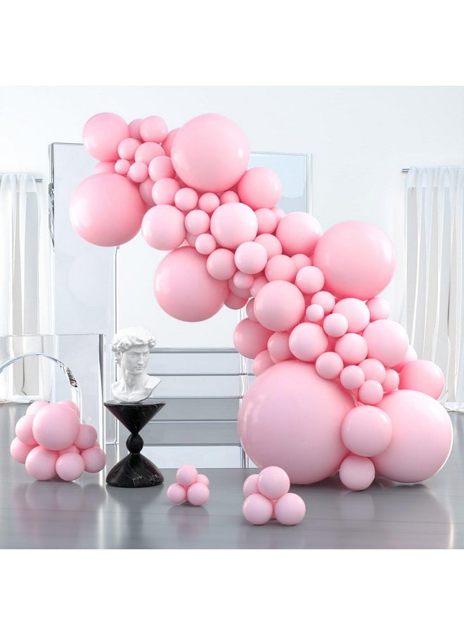 PartyWoo Baby Pink Balloons, 100 pcs Pink Balloons Different Sizes Pack of 36 Inch 18 Inch 12 Inch 10 Inch 5 Inch Matte Pink Balloons for Balloon Garland or Balloon Arch as Party Decorations, Pink-Y48