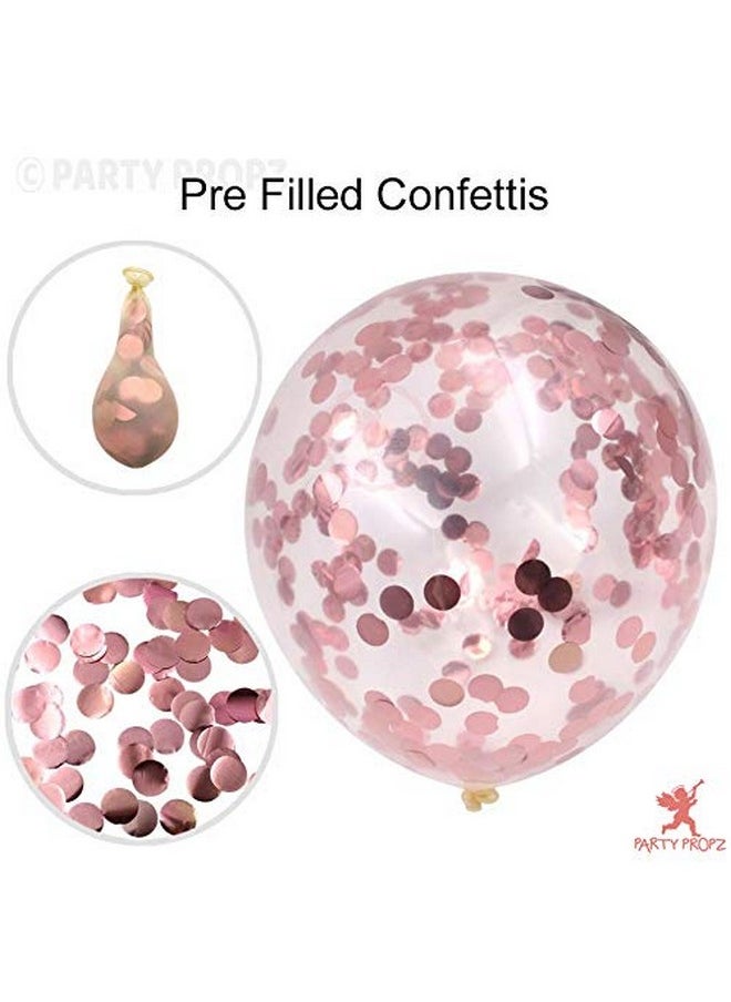 Party Propz Rubber Latex Balloon, , Rose Gold - Set of 10