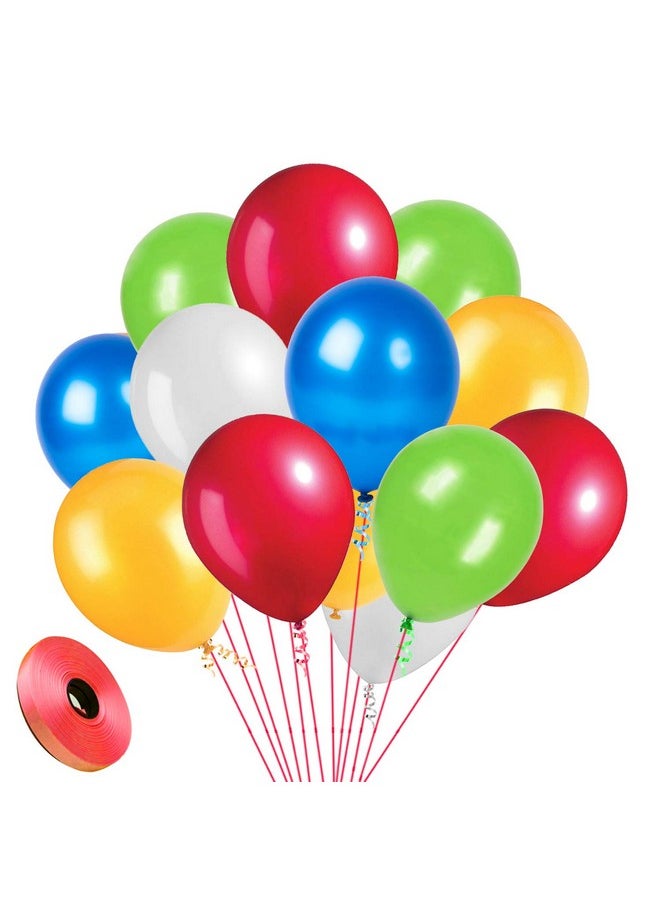 Party Propz Rubber Multicolor Balloons For Birthday- 51Pcs(Assorted) Big Balloons Packet|Multi Color Balloons For Birthday|Colorful Balloons For Kids|Ballons For Birthday Decorations|Cartoon Balloons