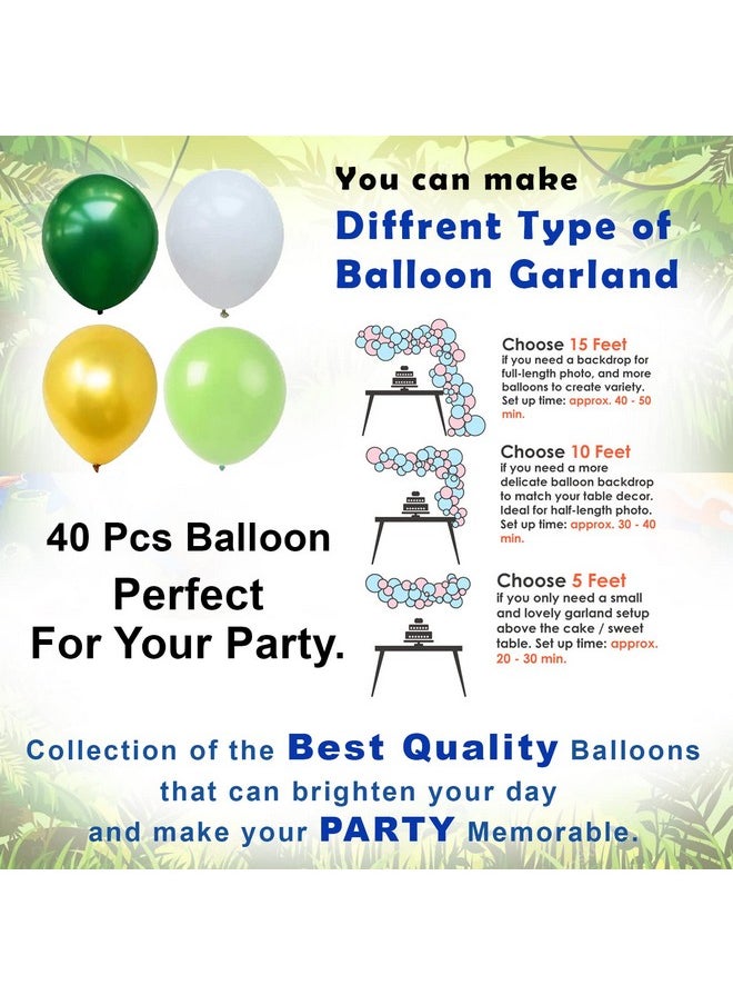 Party Propz 2Nd Birthday Decoration Items For Boys-Set Of 52 Pcs Jungle Theme Decoration|Happy Birthday Decoration 2 Years Baby Boy|Baby Birthday Decoration Items 2 Years