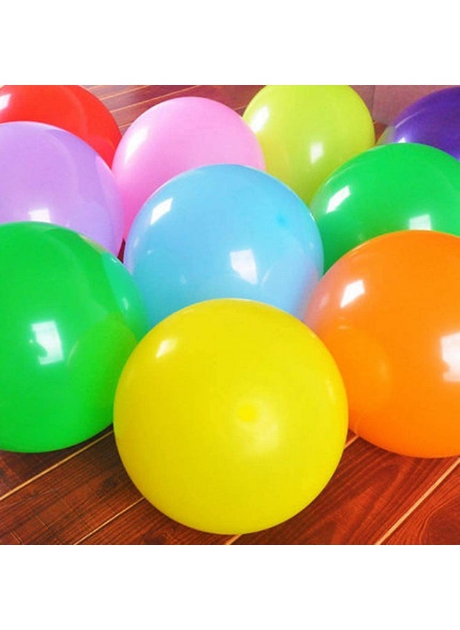 Pop The Party 50pcs 9inch Assorted Latex Balloons for Halloween Birthday Party Balloon Candy Rainbow Decoration Multicolor (Solid)