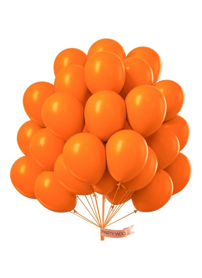 PartyWoo Tangerine Orange Balloons, 50 pcs 12 Inch Dark Orange Balloons, Deep Orange Balloons for Balloon Garland Balloon Arch, Party Decorations, Birthday Decorations, Wedding Decorations, Orange-Y9