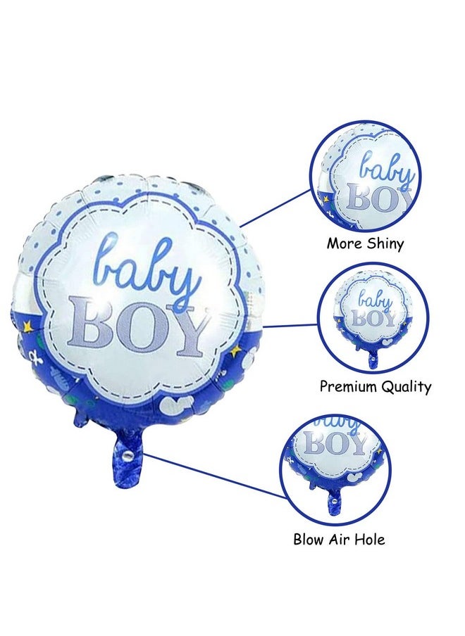 Party Propz Baby Shower Decoration Items- Set of 5 Pcs | Baby Shower Decorations With Star| Baby Boy Foil Balloon, Baby Balloons for Decoration| Baby Boy Balloon, Baby Shower Decorations, Multi