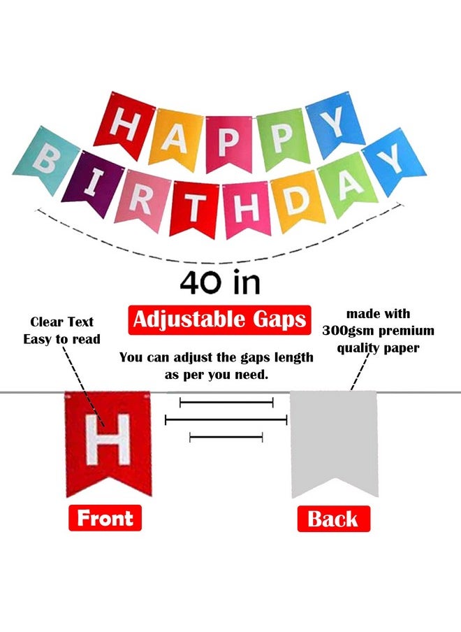 Party Propz Happy Birthday Decoration Kit - Set of 58 Pcs Birthday Decoration Kit for Girls | Multicolor Balloons for Birthday | Happy Birthday Banner (cardstock) | Roller Skate Foil Balloons | Sports Theme Birthday Decoration
