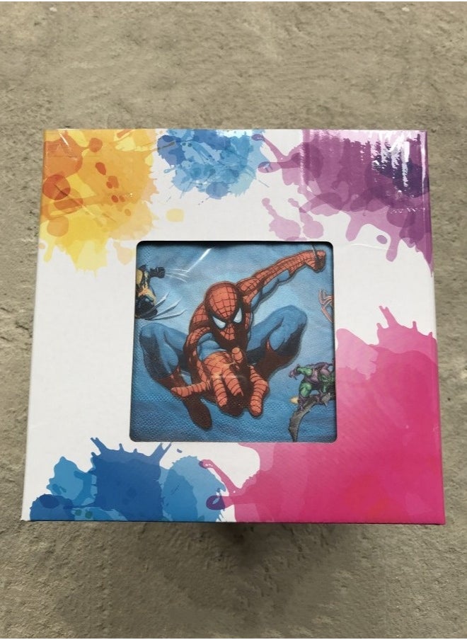 Spider-Man Party Decorations Dinnerware Set(16 pieces*10 people)