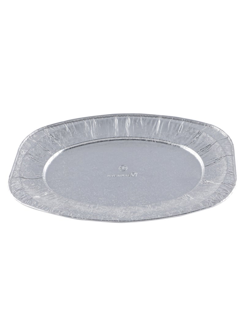 Aluminum Platter 6586 – Durable, Disposable Serving Tray for Food Presentation, Parties, and Catering Services 50 pcs