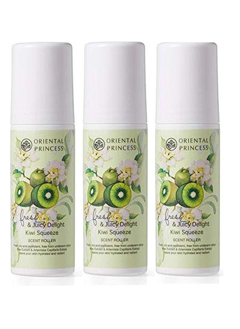 3Pc Fresh And Juicy Delight Kiwi Squeeze Deodorant