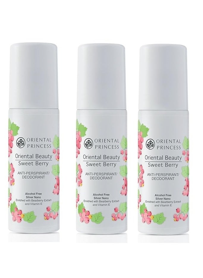 Oriental Beauty Sweet Berry ANTI-PERSPIRANT DEODORANT 70 ml (3pcs)