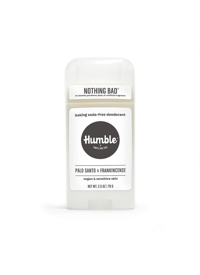 HUMBLE BRANDS Aluminum-Free Deodorant, Vegan and Cruelty- free, Formulated for Sensitive Skin, Palo Santo and Frankincense, 2.5 Ounce (Pack of 1)