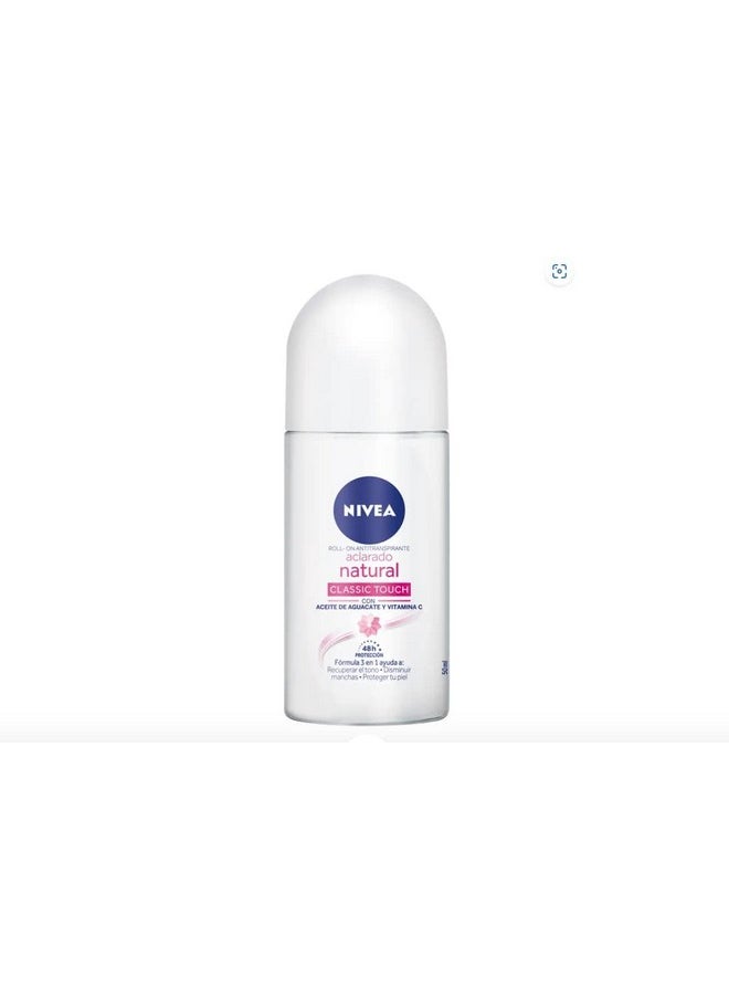 Nivea Deodorant Whitening Pack of 4 Aclarado Natural 50 milliliters 1.7 Fl Oz, 50.0 milliliters