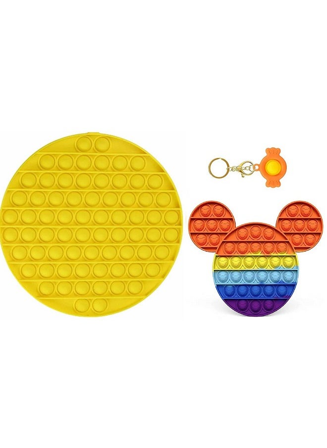 FunBlast Pop it Set (Pack of 2 Popit Game), Kids Toys Fidget Toys, Pop it Toy, Push Pop Bubble Fidget Sensory Toy, Stress Relief Fidget Toy Sensory Toys Novelty Gifts for Girls Boys Kids (29)
