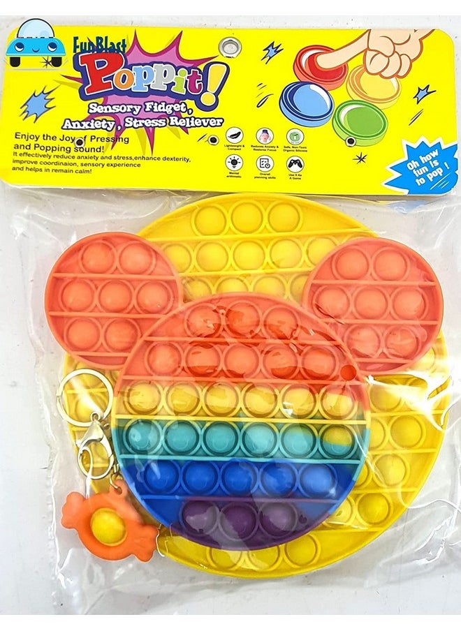 FunBlast Pop it Set (Pack of 2 Popit Game), Kids Toys Fidget Toys, Pop it Toy, Push Pop Bubble Fidget Sensory Toy, Stress Relief Fidget Toy Sensory Toys Novelty Gifts for Girls Boys Kids (29)