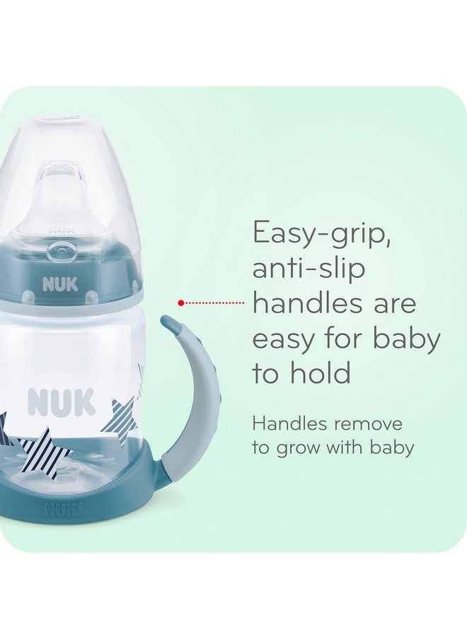 NUK Learner Cup, 10 Ounce, Tritan Gray Star - BPA Free, Spill Proof Sippy Cup