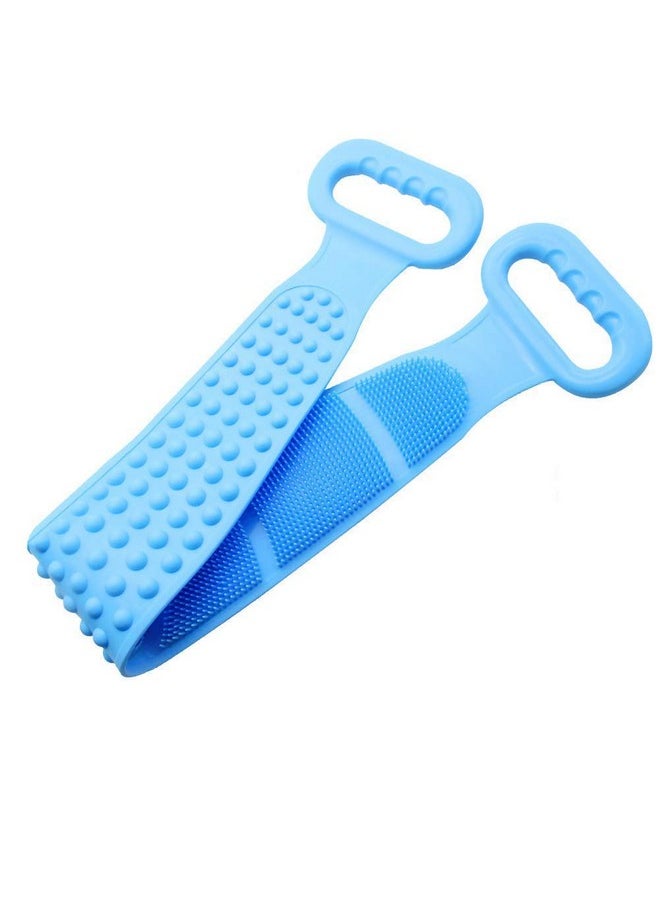 Kostech Silicone Bath Body Brush,Exfoliating Long Body Back Scrubber for Shower h Soft Bristles for Men and Women, Improves Blood Circulation, Skin Health