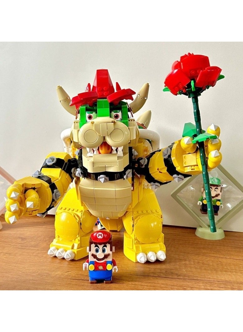Cool King Koopa Mario Question Block Building Blocks Toy for Kids
