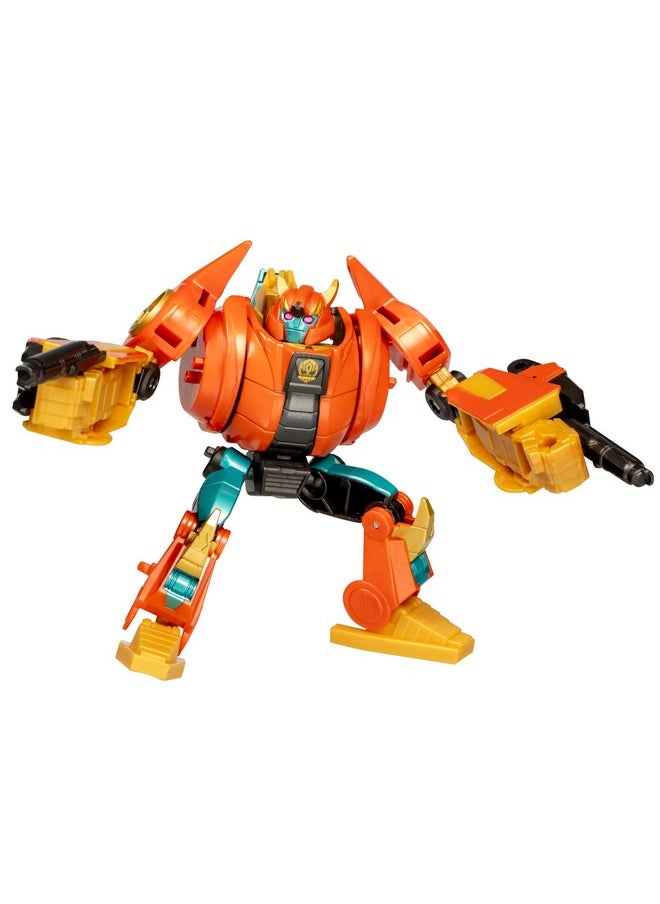 Transformers EarthSpark Deluxe Class Terran Jawbreaker 5-Inch Robot Action Figure, Converts in 16 Steps, Interactive Toys for Boys & Girls 6 and Up