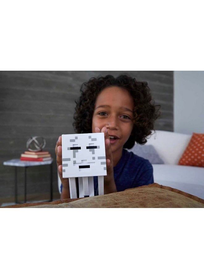 Mattel Minecraft Toys | Fireball Ghast Figure with 10 Shooting Discs | Video-Game Collectible | Gifts for Kids and Fans