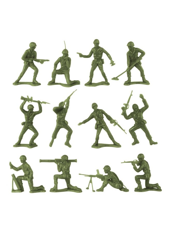 Timmee Plastic Army Men - Od Green Vs Tan 48Pc Toy Soldier Figures - Made In Usa