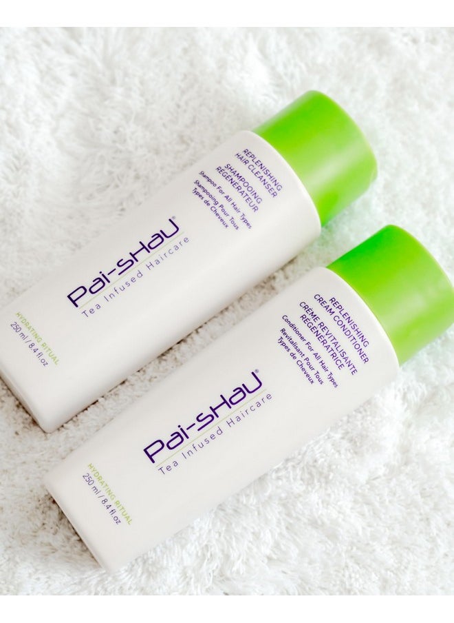 Pai-Shau Replenishing Cleanser and Conditioner Set - Hydrating Shampoo and Conditioner for All Hair Types - 2x250ml