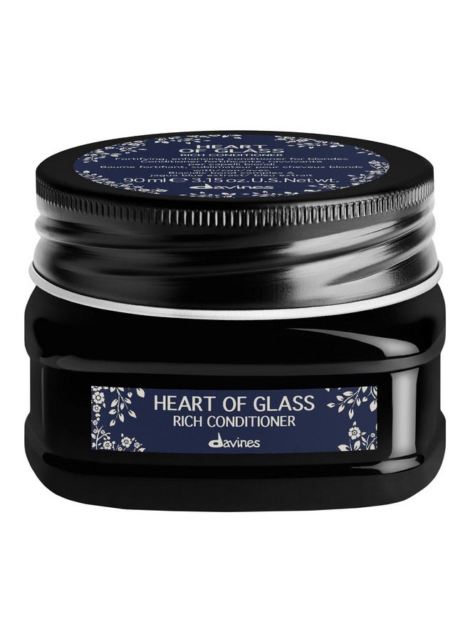 Davines Heart of Glass Rich Conditioner for Blonde Care, 3.15 oz.