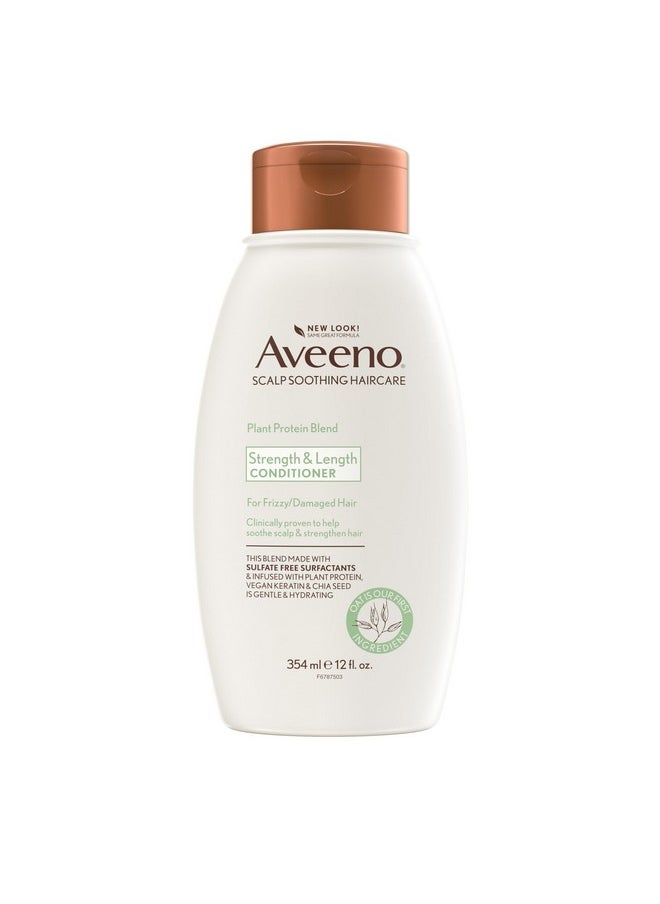 Aveeno Plant Protein Blend Conditioner, for Strong Healthy-Looking Hair, 12 fl oz