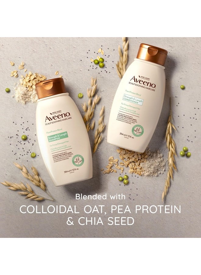 Aveeno Plant Protein Blend Conditioner, for Strong Healthy-Looking Hair, 12 fl oz