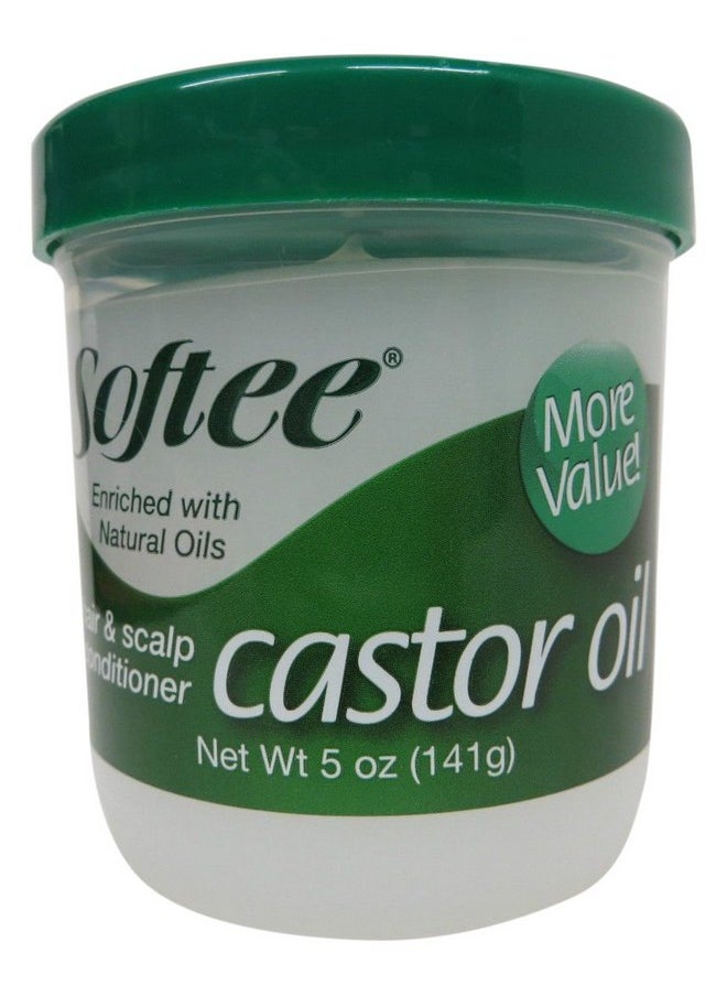 Softee Castor Oil Hair & Scalp Conditioner, 5 Ounce