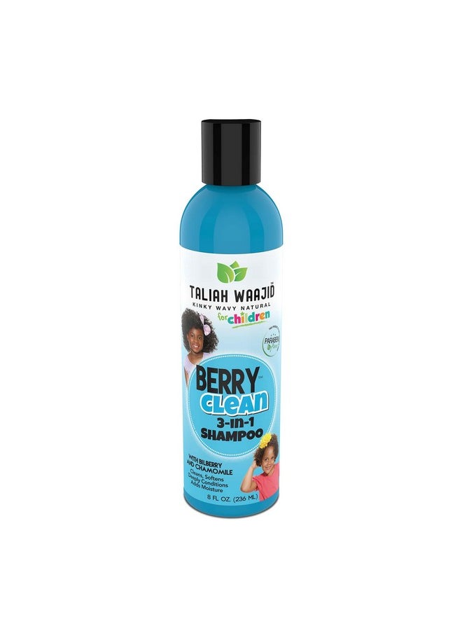 Taliah Waajid Kinky Wavy Natural Clean Three in One, Berry, 8 Ounce