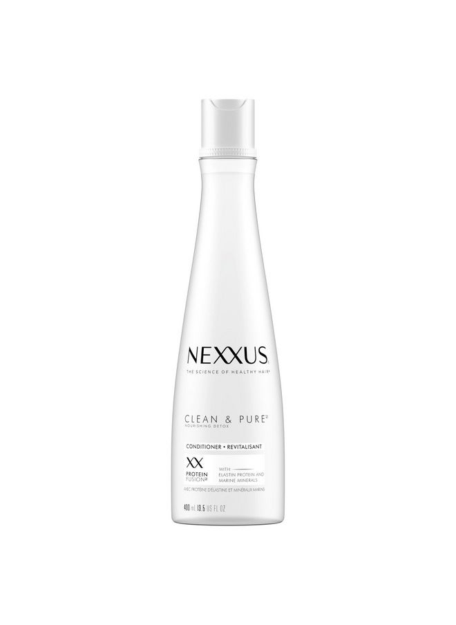 Nexxus Clean and Pure Conditioner With ProteinFusion, Nourished Hair Care, Silicone, Dye, and Paraben Free 13.5 oz