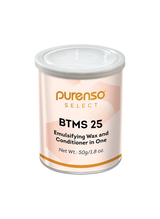 Purenso Select - BTMS 25 I Behentrimonium Methosulfate Cetearyl Alcohol Emulsifying Conditioner, 50g