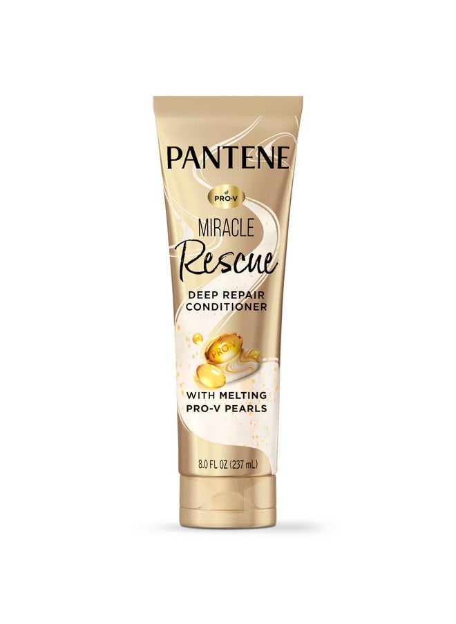 Pantene Miracle Rescue Deep Conditioner - Melting Pro-V Pearls for Dry, Damaged or Color-Treated Hair, Softens and Repairs, 8.0 oz