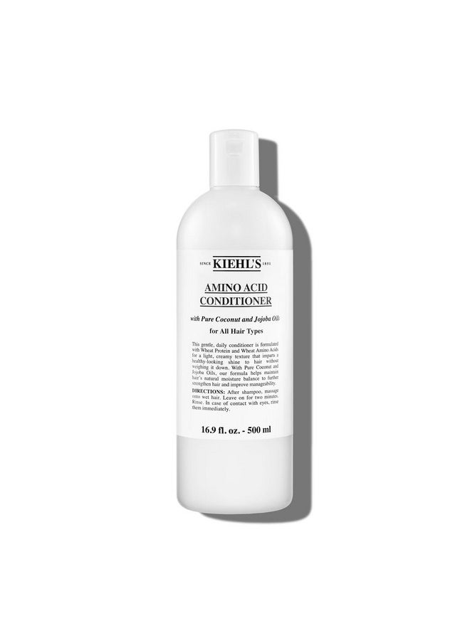 Kiehl's Amino Acid Conditioner, Strengthening and Moisturizing Hair Treatment, with Amino Acids, Jojoba and Coconut Oil to Improve Manageability and Added Shine - 16.9 fl oz