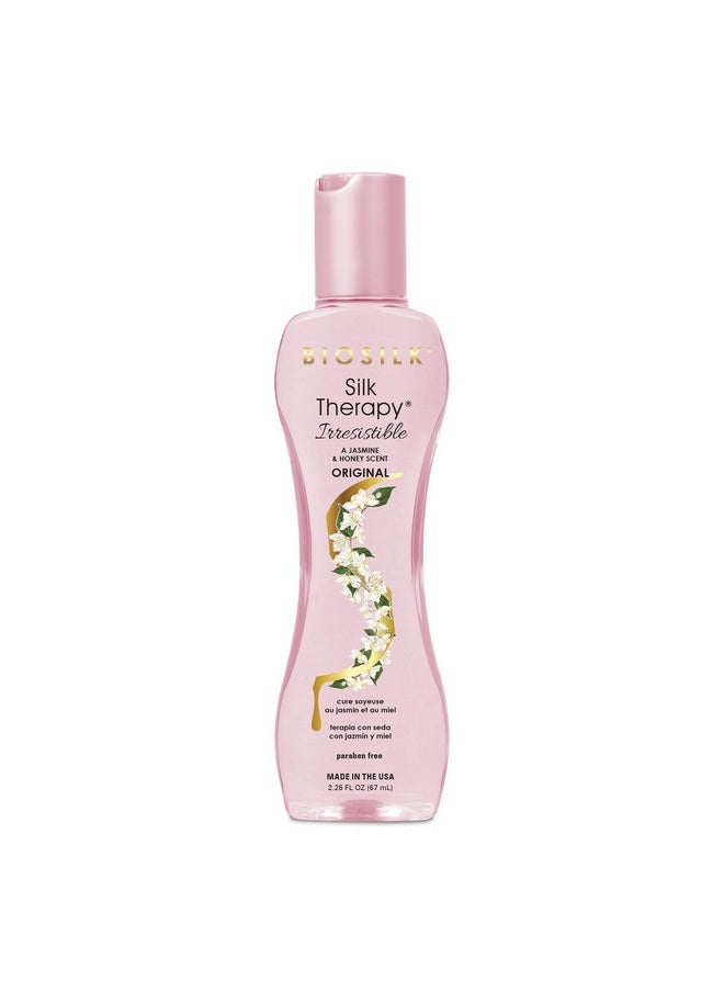 BioSilk Irresistible Collection Silk Therapy Leave-in Treatment 2.26oz. Jasmine & Honey Scent, 2.26 ounces