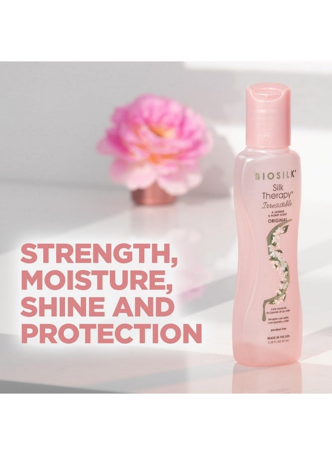 BioSilk Irresistible Collection Silk Therapy Leave-in Treatment 2.26oz. Jasmine & Honey Scent, 2.26 ounces