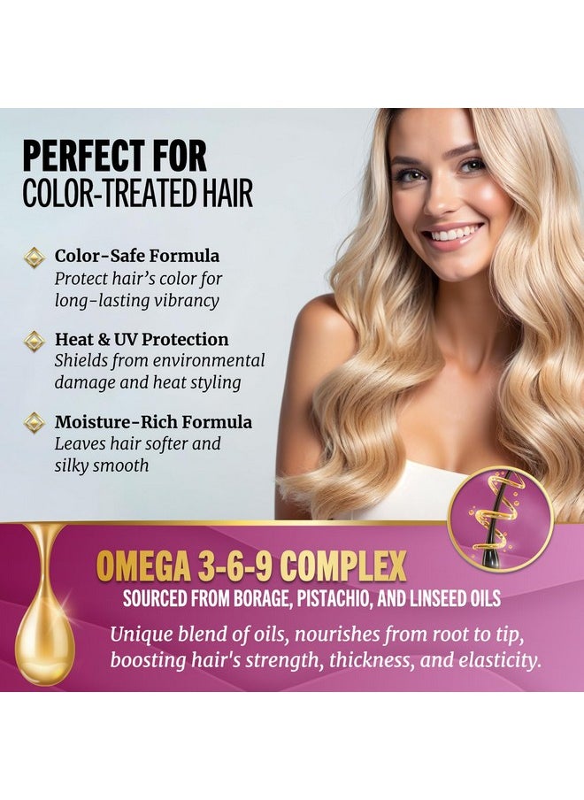 Jenoris Pistachio Conditioner for Colored & Dry Hair 16.9 fl.oz Professional Hair Care Products for Women and Men. [Pistachio and Borage Oils]