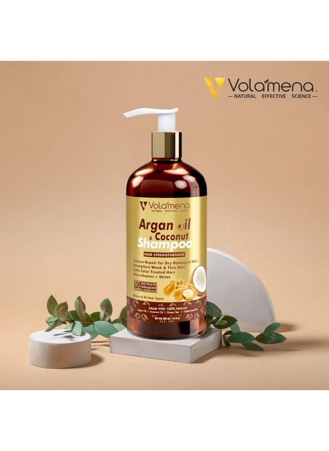 Volamena Argan Oil Shampoo with Morrocan Argan For Hair To Strengthen Weak & Damage Hair 300 Ml