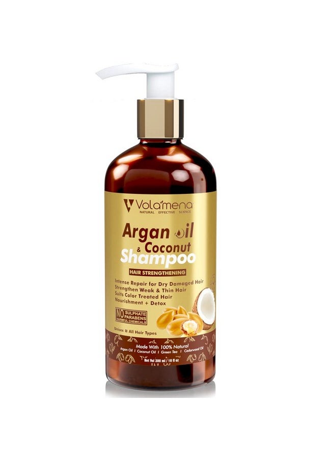 Volamena Argan Oil Shampoo with Morrocan Argan For Hair To Strengthen Weak & Damage Hair 300 Ml